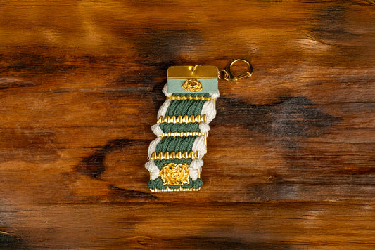 応援アイテム　IDOMU！キーホルダー　ネズミ白糸段縅